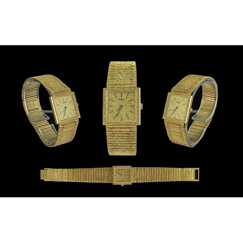 15 - Piaget - Superb Quality 18ct Gold Mechanical Wrist Watch. c.1980's. Features a Wonderful 18ct Gold W... 