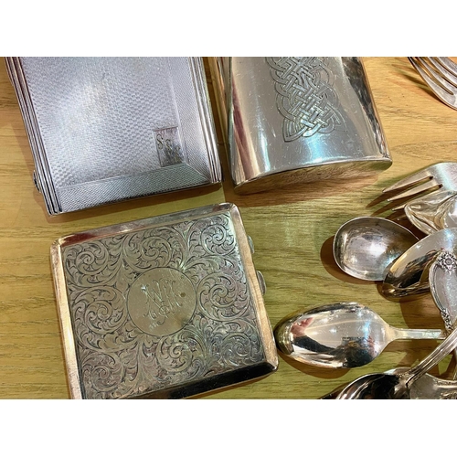 452 - Large Collection of Good Quality Silver Plated Ware, to include three silver plated tea pots, sugar ... 