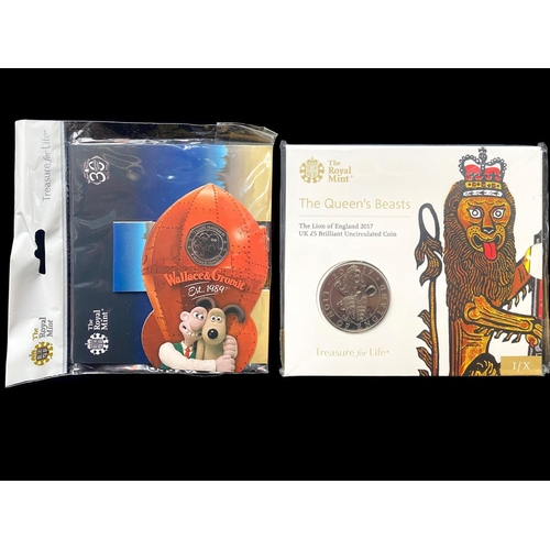 461A - Collection of The Royal Mint - The Queen's Beasts Treasure for Life Sets. All In Mint / Sealed Condi... 