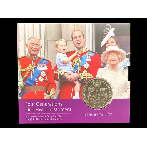 463A - The Royal Mint Collection of Coins. Includes Treasure for Life Four Generations One Historical Momen... 