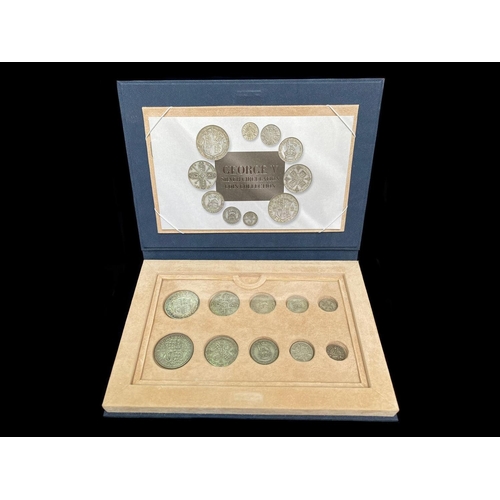 478 - The Royal Mint - George V Silver Circulation Coin Collection In Its Original Folder with Certificate... 