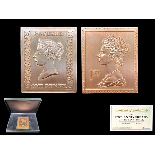 480A - Westminster Mint Commemorative Medals. Comprises 1/ The 175th Anniversary of the Penny Black Commemo... 