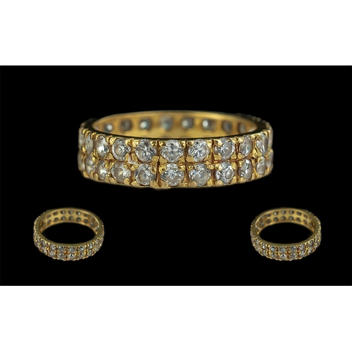 103 - Ladies 22ct Gold Diamond Set Full Eternity Ring. Marked 916 - 22ct to Interior of Shank. The Round D... 