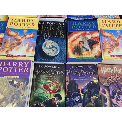 1353 - Harry Potter Interest - Large Collection of Harry Potter Books, including a rare American copy of Ha... 