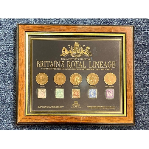 1378 - Collection of Coins, including three volumes of Great Britain Pennies, framed collection of Britain'... 