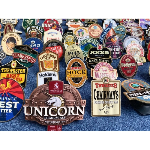 1380 - Collection of Beer Pump Signs, all assorted breweries, approx. 160 in total.