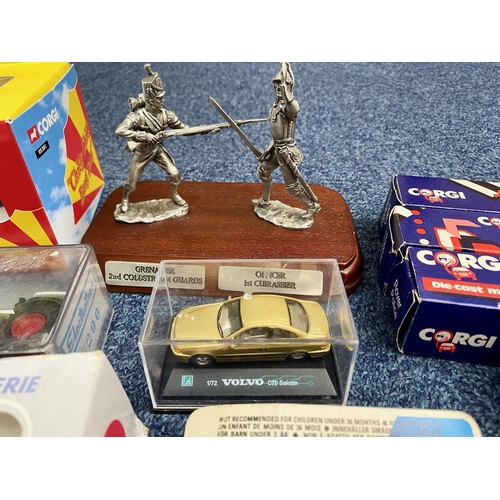 1493 - Collection of Die Cast Model Cars, including Matchbox Champion van,Corgi Taxi, Siku Shell lorry, Cor... 