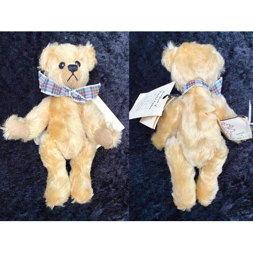 1510 - Bocs Teganau Bear 'Floyd', Limited Edition No. 15/20, hand made in Wales, golden fur, with labels at... 