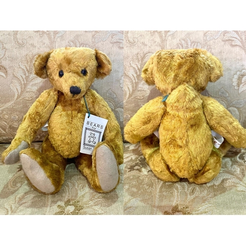 1555 - Susan Jane Teddy Bear, plush fabric, moveable limbs, hump back, measures 10'' tall. Limited edition ... 