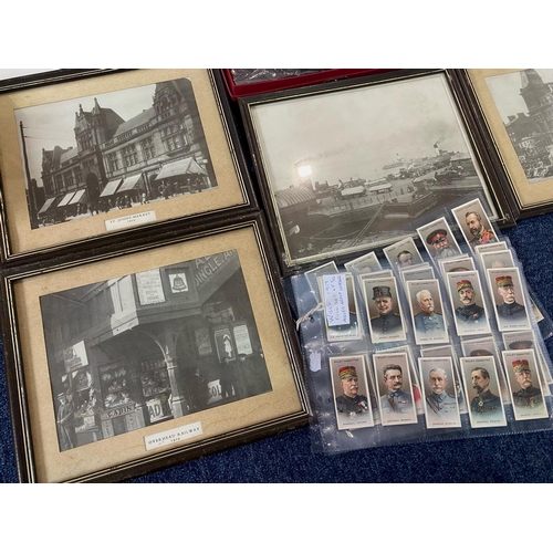 1563 - Mixed Lot containing four framed photographs, Grand National water jug 2003, Royal Grafton tea plate... 