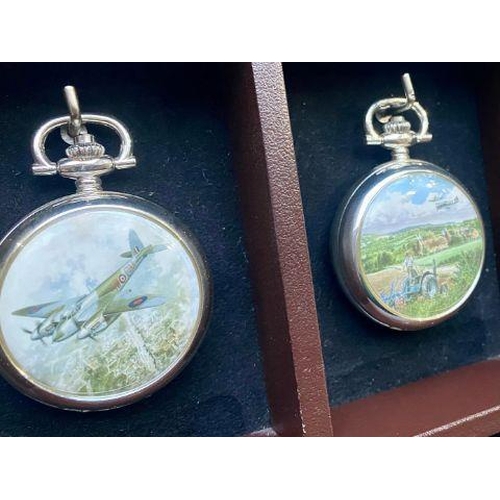 319A - Air Force Interest. Superb Collection of Air Force Pocket Watches, Housed In Its Wooden Case, All wi... 