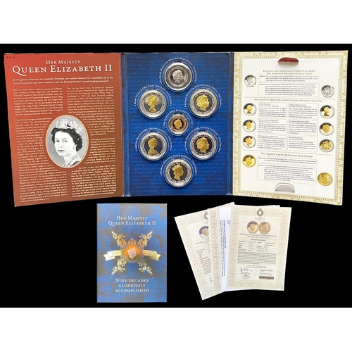 481 - The London Mint H.M Queen Elizabeth II 90th Birthday Gold Coin Proof Set In Original Folder and All ... 