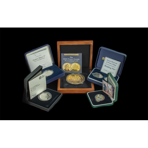 491 - Collection of Coins - Includes Queen Mary 2 Official Commemorative Medal - Sterling 925 Silver, Weig... 