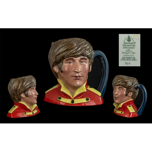 510 - Royal Doulton 'The Beatles' John Lennon Character Mug, D6797, designed by Stanley James Taylor,  No.... 