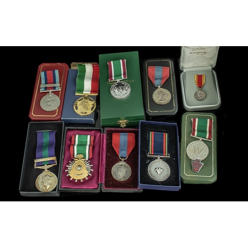 1305 - Collection of 10 Medals, to include a Normandy 1944 Imperial Service Medal, Two Women's Voluntary Se... 