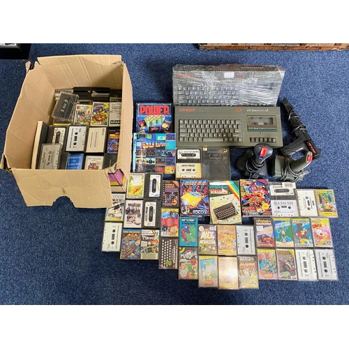 1566 - Sinclair ZX Spectrum 2 Console, with approx. 100 games, controllers, accessories, etc.