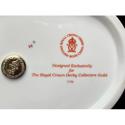 596 - Royal Crown Derby - Exclusively For The Collectors Guild Members Ltd Edition No 1 Large Hand Painted... 