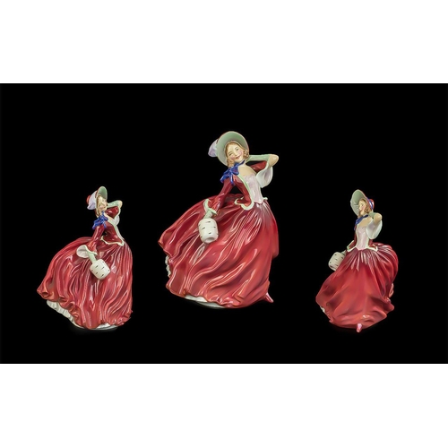 621A - Royal Doulton Hand Painted Porcelain Figure ' Autumn Breezes ' Style One. HN1934. Designer L. Harrad... 