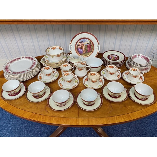 655 - Collection of Assorted Porcelain, including a classical tea set comprising a 9.5'' bread and butter ... 