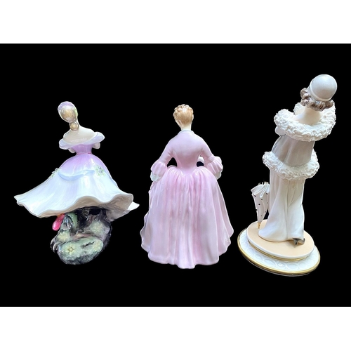 658 - Two Royal Doulton Figures,  HN 2209 'Hostess of Williamsburg' and HN 2116 'The Ballerina'.  Together... 