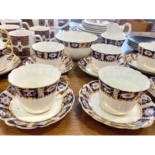 695 - Studio Coffee Set, comprising coffee pot, cream jug, sugar bowl, four coffee cups , together with  a... 