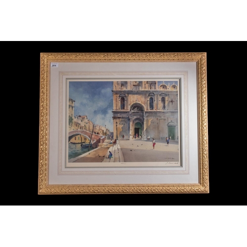 914A - J Barrie Haste, Limited Edition Print, 'Rio Dei Mendicanti, Venice', No. 329/350, signed lower right... 