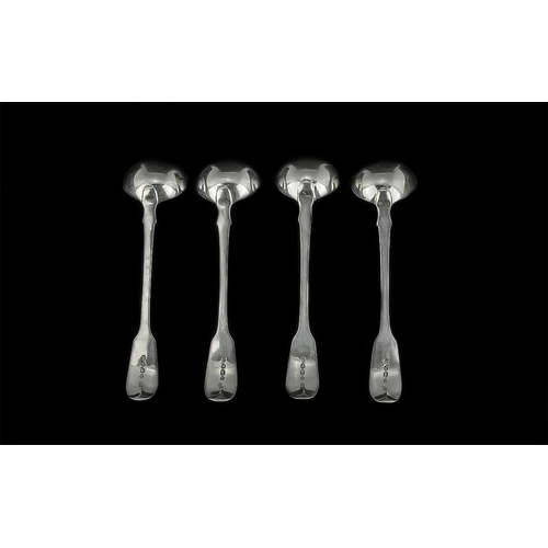 112 - William IV Superb Set of 4 Sterling Silver Toddy Ladles. Makers Mark for John Henry and Charles Lias... 