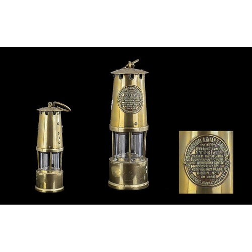 Vintage Patented Miners Lamp by Protector Lamp & Lighting Co Ltd of