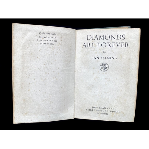 1358A - James Bond Interest - 'Diamonds are Forever' by Ian Fleming, first edition ex library book, dated 19... 