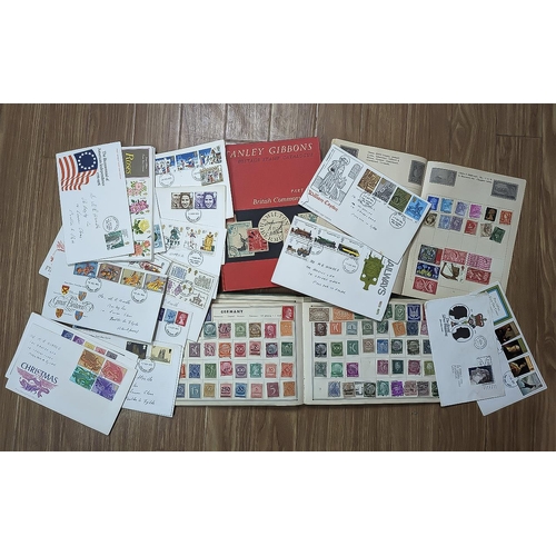 1453 - Stamp Interest - Collection of Stamps, some in an album and some loose, together with a Stanley Gibb... 