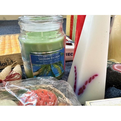 1461 - Large Quantity of Assorted Scented & Novelty Candles, assorted colours, shapes and sizes, including ... 