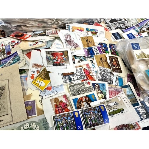 1465 - Stamp Interest - Collection of stamps, including first day covers, loose stamps, a collection of ban... 