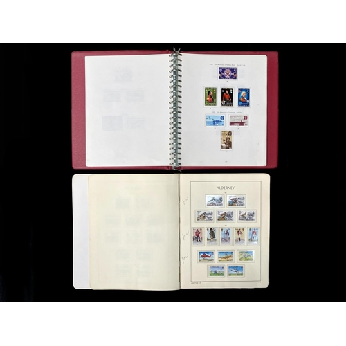 1479 - Stamp Interest - Two Stamp Albums with better mint Guernsey & Laderney.