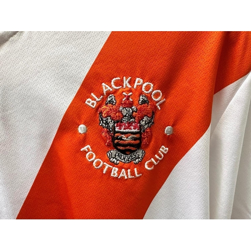 1501 - Football Shirts Collection. Comprises 1/ Blackpool 1950's Away, 2/ Blackpool 2012 Home Wonga, 3/ Bla... 