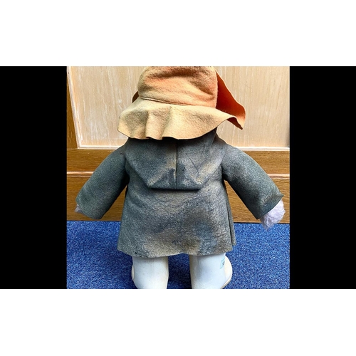 1530 - Original Paddington Bear, fully dressed in duffle coat and wellington boots and hat.  Height 18''.