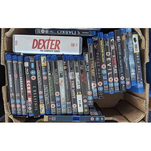 1599 - A Collection Of Horror, Thriller, Blue Ray Discs. titles include- Scream 1-4, Sinister, The decent 1... 