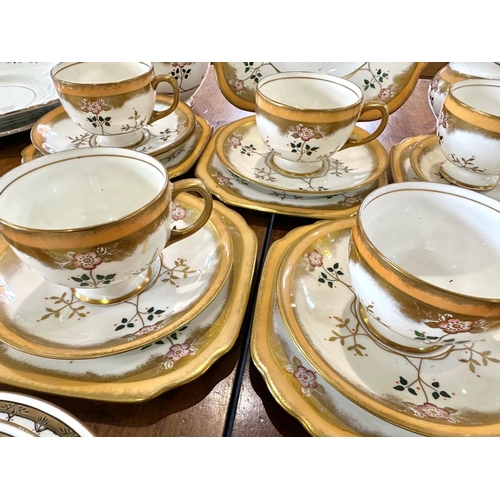 715 - T F & S Limited 'Phoenix' Tea Service, comprising 8 cups, 11 saucers, 12 side plate, two cake plates... 