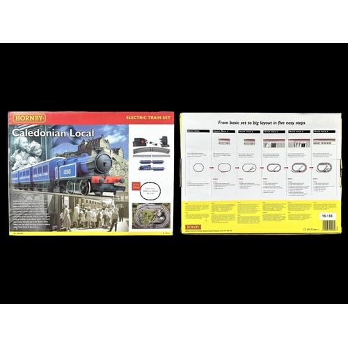 Hornby Caledonian Local Electric Train Set, boxed as new.