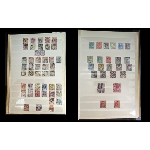 1347 - Stamps Interest GB collection in album from 1840 1d black just 4 margin close at bottom through to 1... 