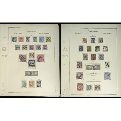 1348 - Stamps Interest GB collection in printed album 1880's to 1951 includes 1887 Jubilee set to both shil... 