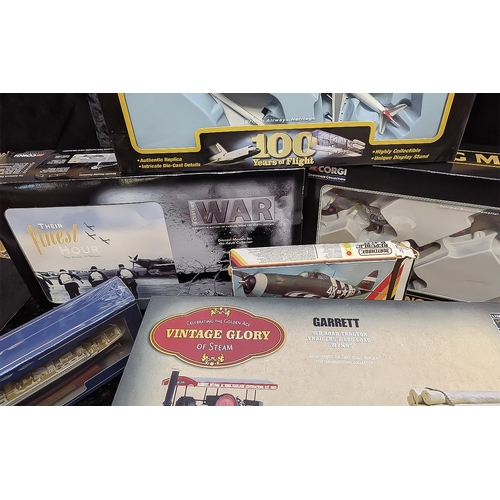 1390 - Collection of Die Cast Boxed Models, including Corgi 100 Years of Flight, Corgi A Century of War, At... 