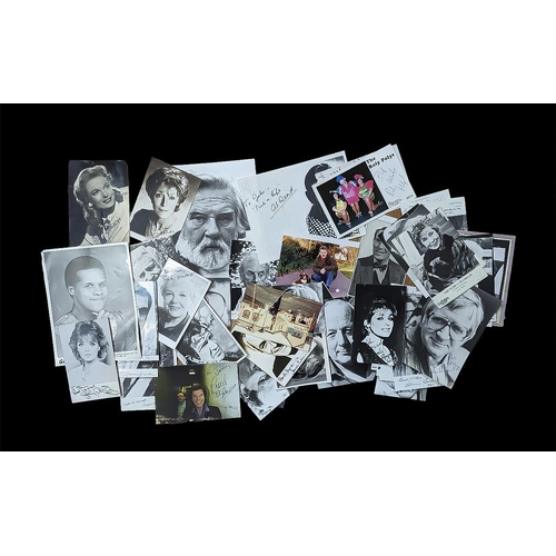 1447 - Film Star Autographs on Photos and Pictures, a superb collection of great stars to include Peter Cus... 