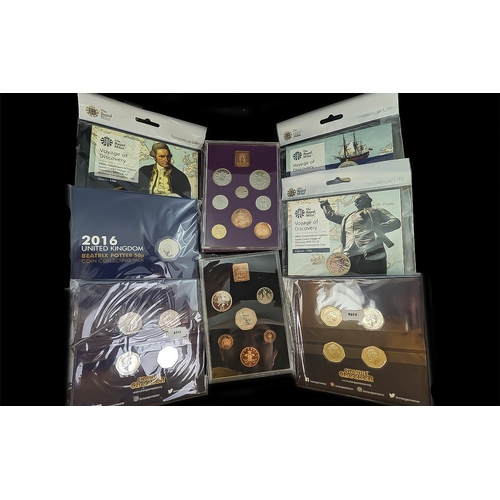 1478 - Collection of Coins, including collectible 50p pieces including Peter Rabbit, Royal Mint, Decimal co... 