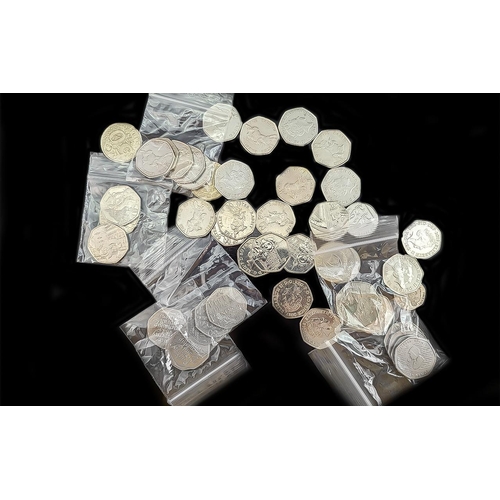 1478 - Collection of Coins, including collectible 50p pieces including Peter Rabbit, Royal Mint, Decimal co... 