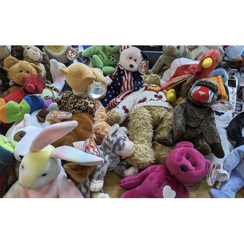 1538 - Collection of Assorted Toys, including approx. 60 Ty soft toys, together with model cars Carrera Ben... 