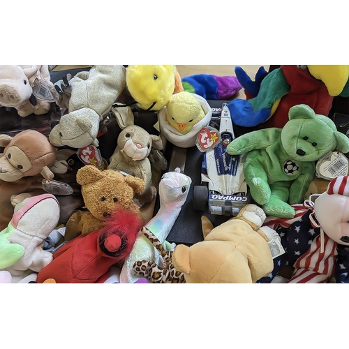 1538 - Collection of Assorted Toys, including approx. 60 Ty soft toys, together with model cars Carrera Ben... 