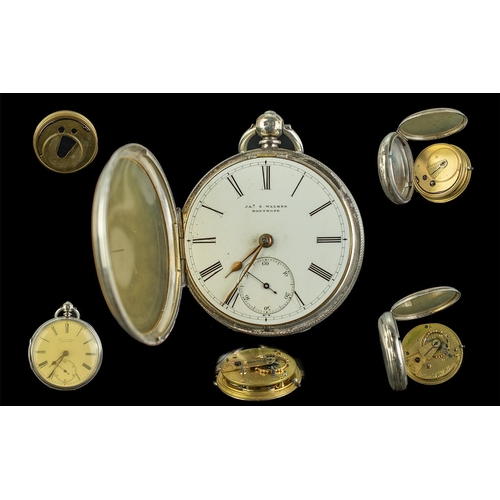 171 - James Walker - Montrose Sterling Silver Cased Key Wind English Lever Pocket Watch, Number to Movemen... 