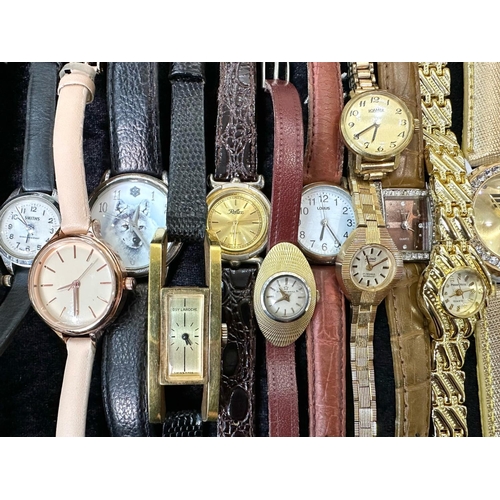 483A - Collection of Gentleman's & Ladies Wristwatches, bracelet and leather straps, including Pierre Nicol... 