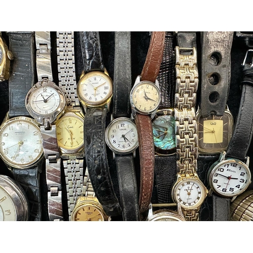 493 - Collection of Gentleman's & Ladies Wristwatches, bracelet and leather straps, including Limit, Seiko... 