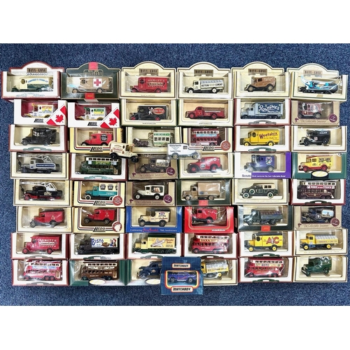 1385 - Lledo Vehicle Interest. Collection of Boxed Mostly Lledo Vehicles, Inches Schweppes Tram, Youngs Chi... 